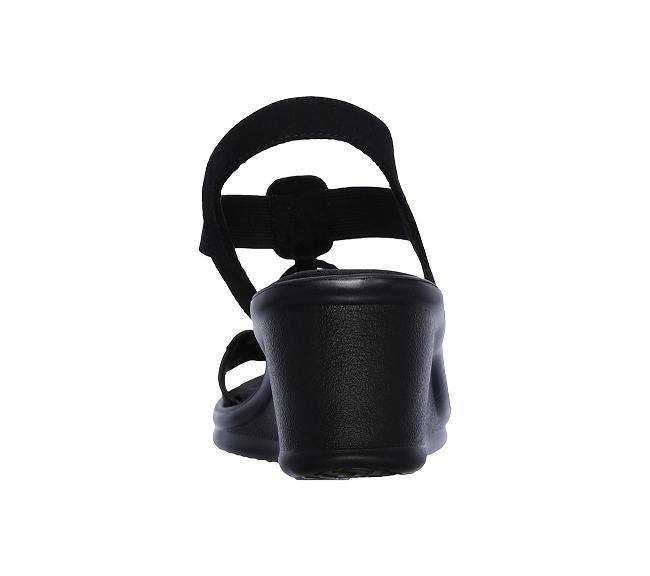 Sandalias de Verano Skechers Mujer - Rumblers Negro TZYSQ2935
